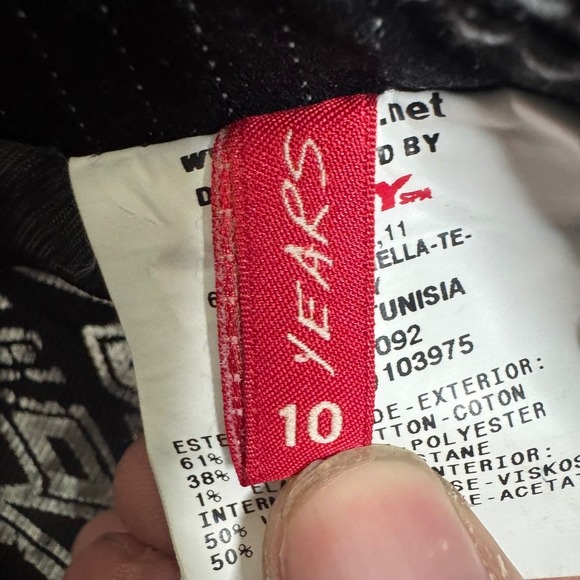 Energie Years Size 10 Black Pinstripe Blazer Jacket Silver Lined Club New York - Picture 5 of 9